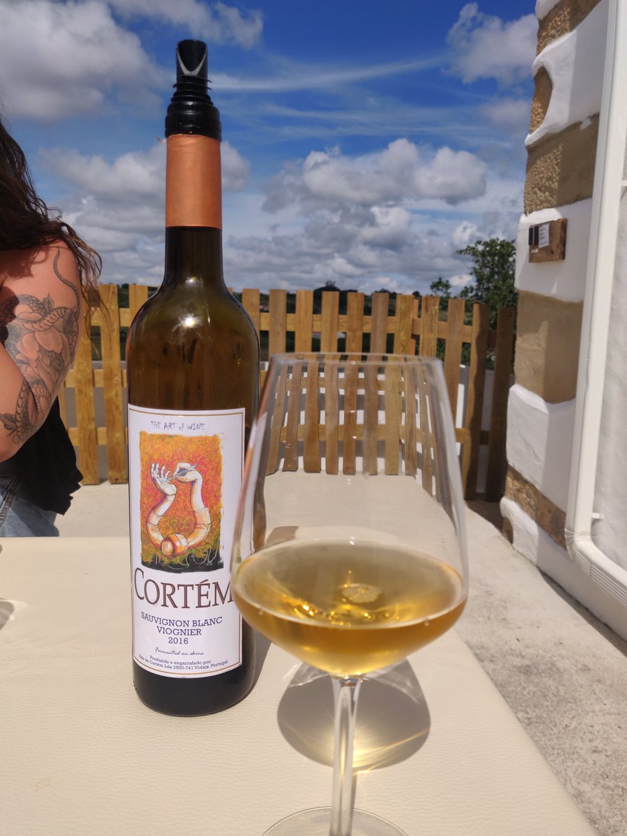 I've been to a lovely little winery this afternoon near Caldas da Rainha and am in love with their organic orange wine 🧡
#adegacortém #portuguesewine