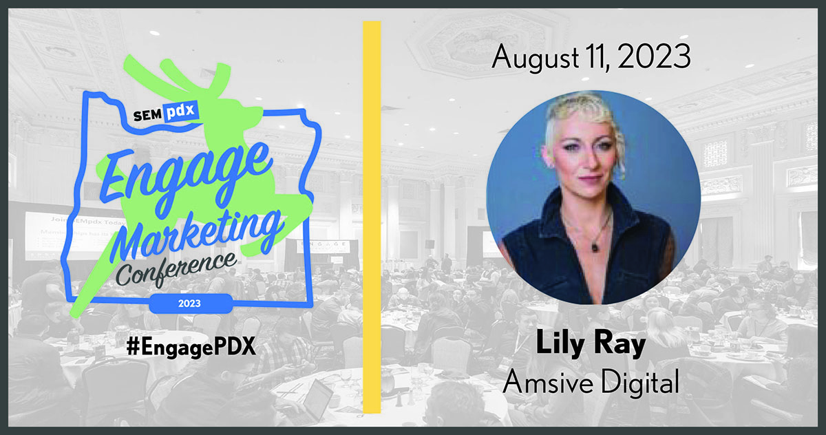 📣 We're excited to have <a href="/lilyraynyc/">Lily Ray 😏</a> of @Amsive_Digital presenting at #EngagePDX Conference in August! Don't miss your chance to hear this influential #SEO expert on 8/11! Register now before Early Bird tix prices end: sempdx.org/engage