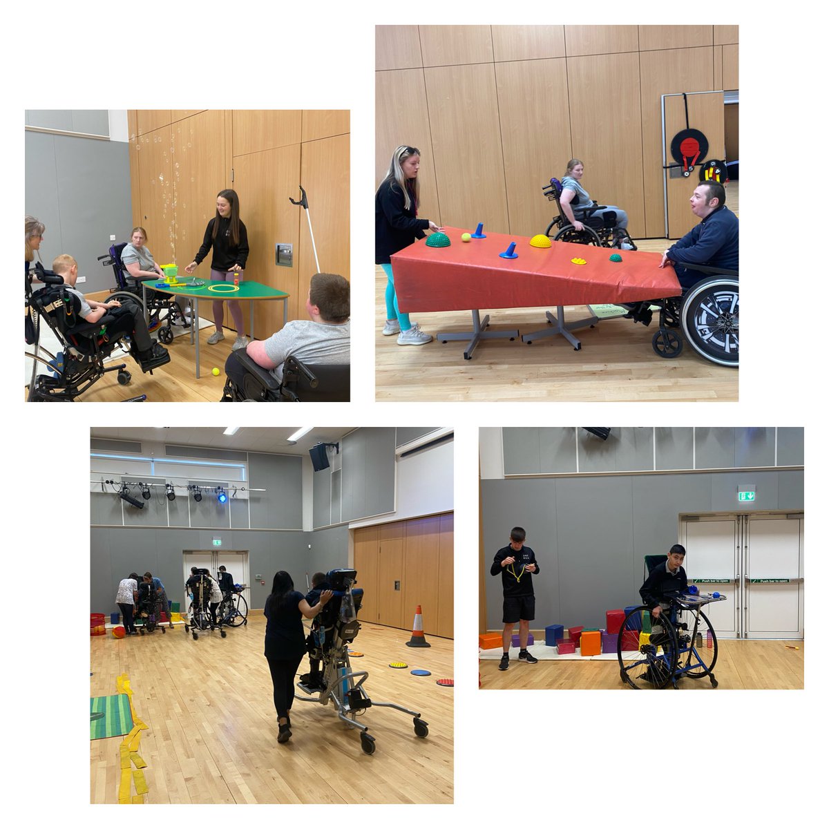 Meanwhile our non-ambulant pupils were included in some fun, creative sports and activities in the sports halls. Thanks to our staff for their enthusiasm-especially Claire- & to ⁦@onerensport⁩ for the support of the very talented Lucy, Mitchell & Abbie ✨🫧🎳 ♿️ #includeme