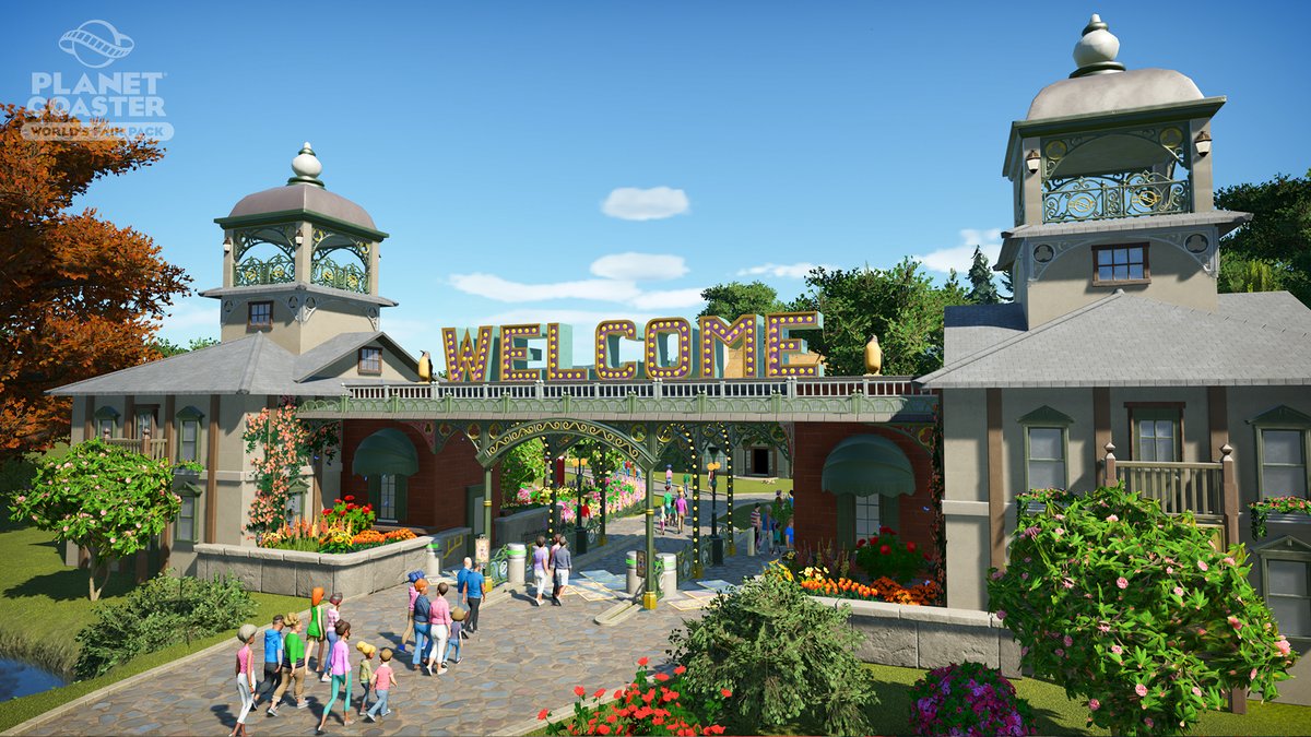 Coaster on Twitter "Building a park entrance is always a