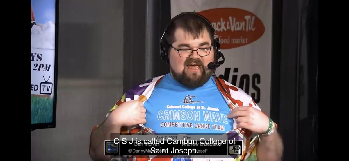 The BIGGEST cheerleader for <a href="/CCSJWave/">Calumet College of St. Joseph</a>  is competing at the <a href="/SpecialOlympics/">Special Olympics</a> in Terre Haute, Indiana. He will be competing in heavyweight lifting. Let’s go Andrew Dziezak!!!!