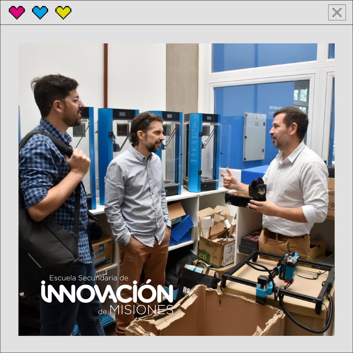 SecInnovacion's tweet photo. 📅El día de hoy recibimos en la escuela la visita de Emiliano Carreira y Maximiliano Bertotto. Socios fundadores de @trimaker3d, la primera empresa argentina en desarrollar una impresora 3D para latinoamerica 🙌 https://t.co/R2dBBvzjTx