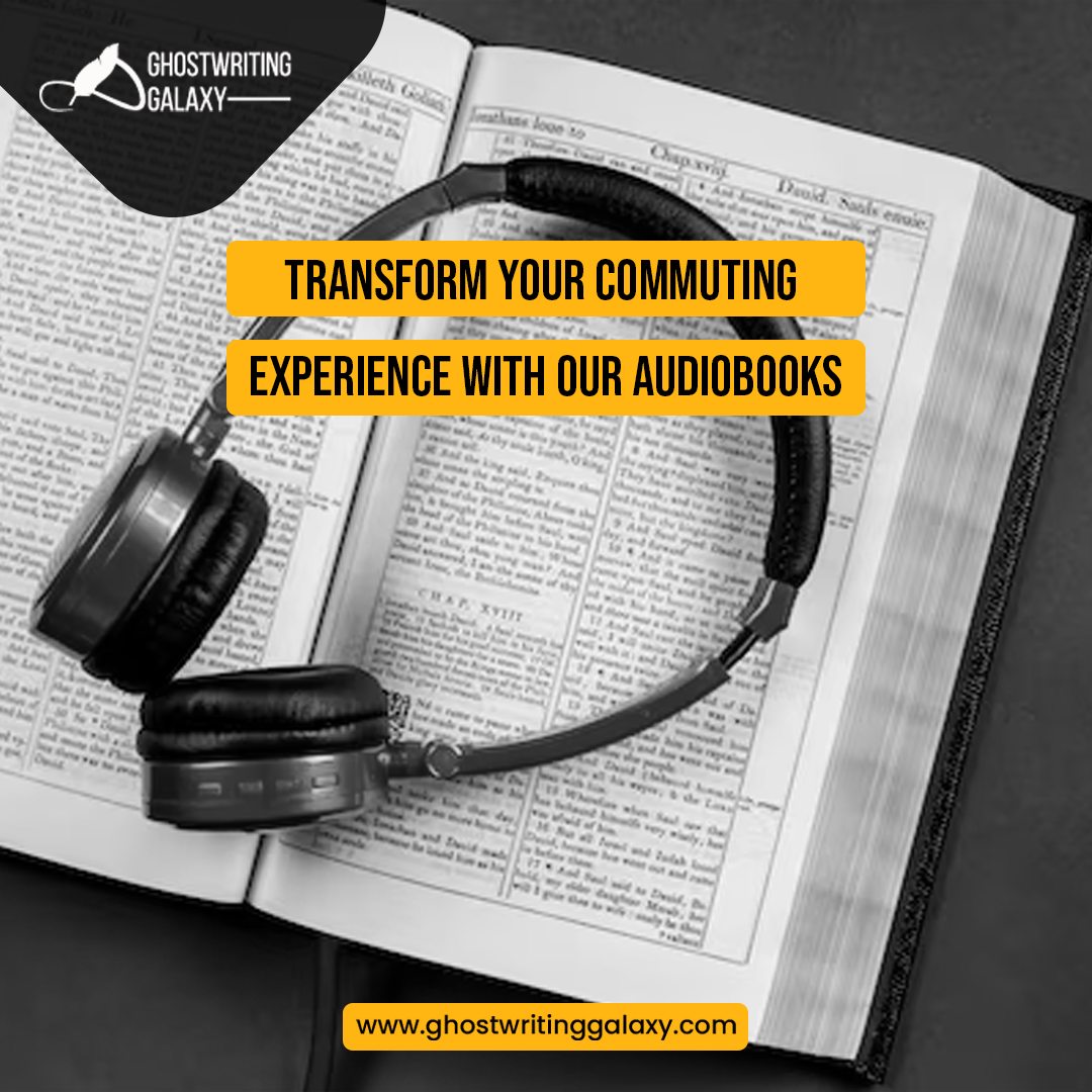 Elevate your daily commute to new heights with our immersive audiobooks. Let captivating stories and insightful knowledge accompany you on your journey, transforming your commuting experience like never before.
visit us at:
ghostwritinggalaxy.com
#audiobooks #audiobookservice