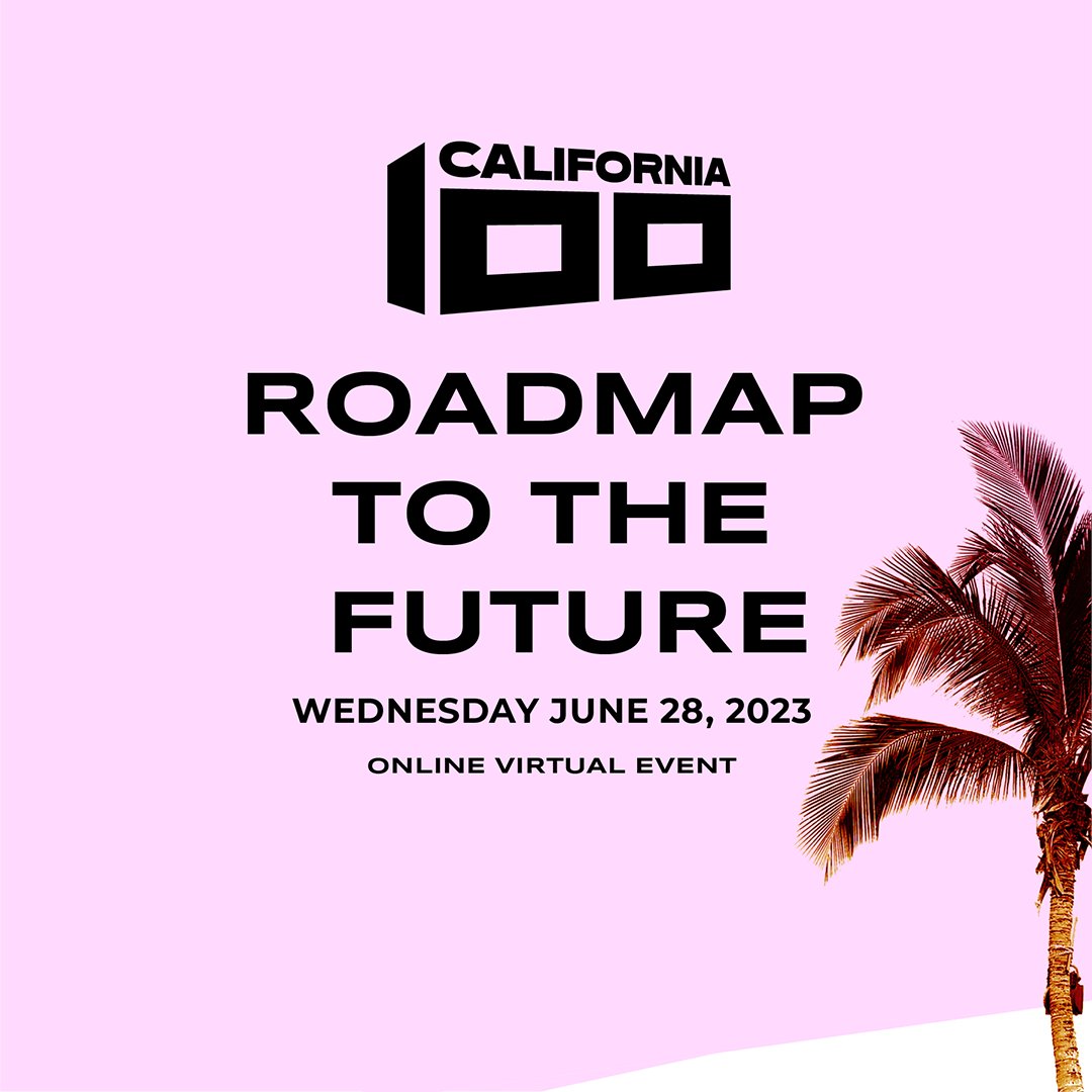 weareca100's tweet photo. 🚨 Join us virtually on 6/28 at noon PT as we launch the #California100 Vision &amp; Roadmap for the Future!

After two years of research, innovative partnerships, &amp; youth engagement, we're thrilled to share our vision for a thriving long-term future.

RSVP: https://t.co/SlOkEL0CzJ https://t.co/A6GNF7RaZz