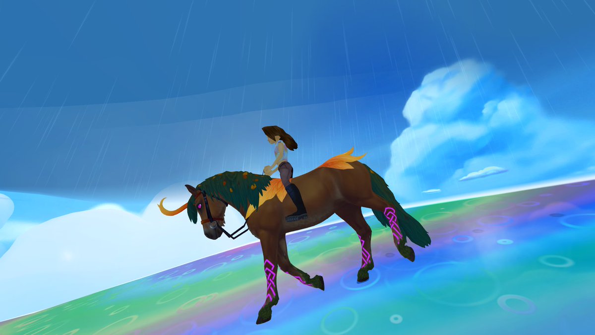 Hold on tight. The weather is changing fast 🌧️

#SSO #StarStable #StarStableOnline @StarStable