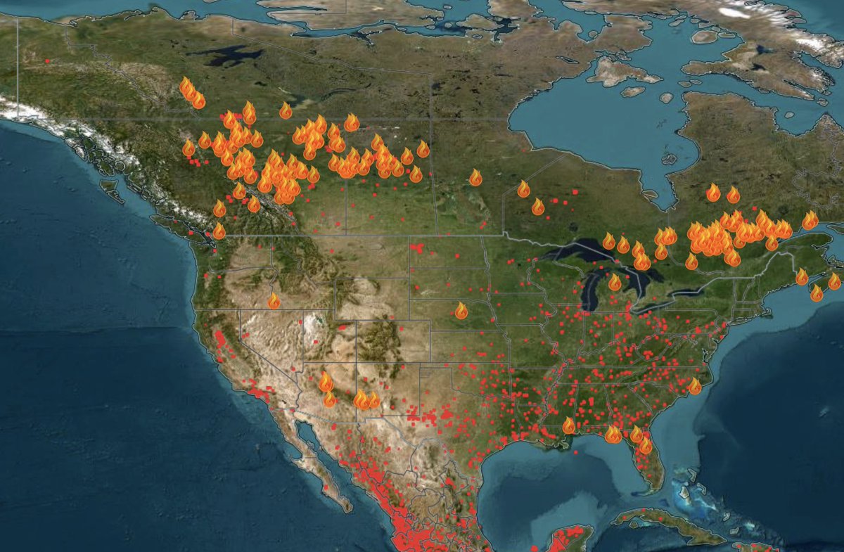 if you think trees are a good place to sequester carbon, I recommend you look at the Canadian wildfire map.