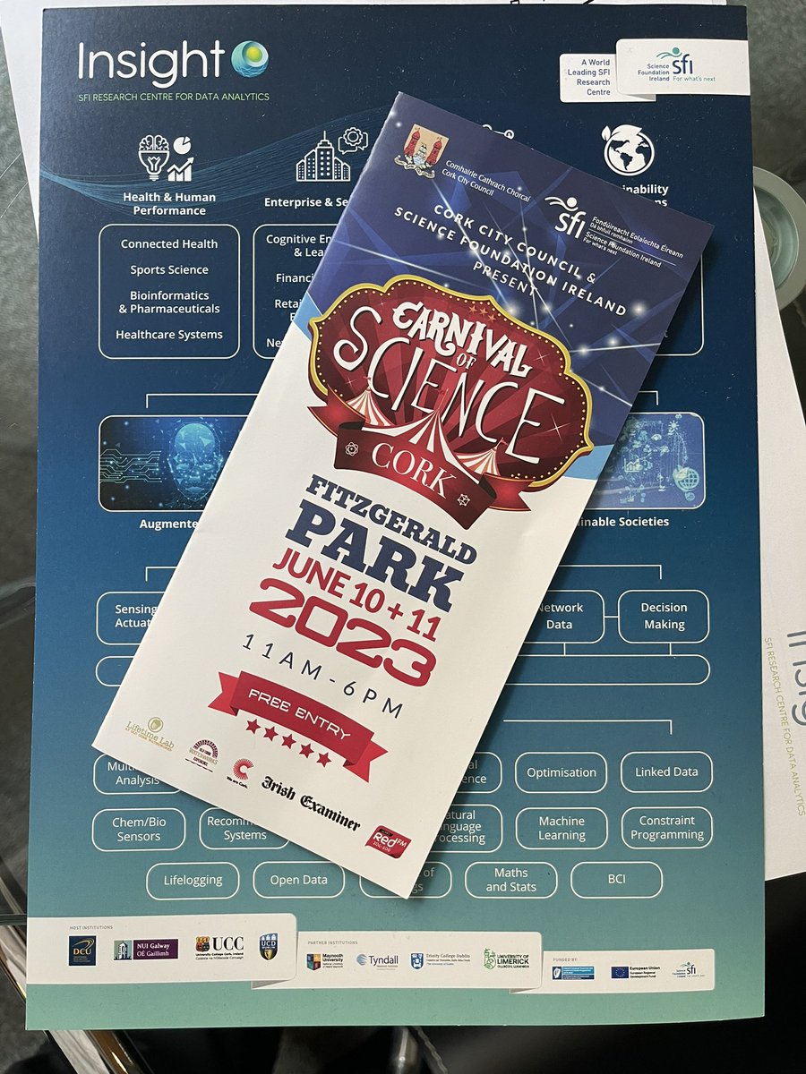 ChrysNgwa's tweet photo. Prepping for #WeAreCork’s #CarnivalofScience which takes place this weekend in Fitzgerald Pk. Visit the @insight_centre tent located on #DiscoveryWay to learn more about the #ScienceOfWalking #Cubetto #CSUnplugged #Dalle #ChatGPT and much more…@scienceirel https://t.co/KFvIliCmCA