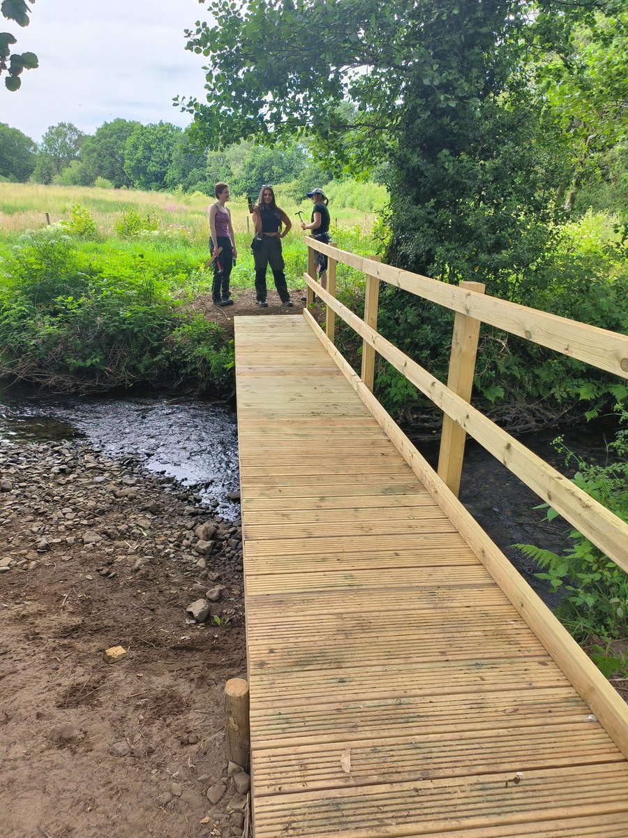Today our level 3 Wildlife and Countryside students completed a footbridge they've been working on for several sessions. I'm so impressed with the quality of their work, such a talented and hard working group of people.