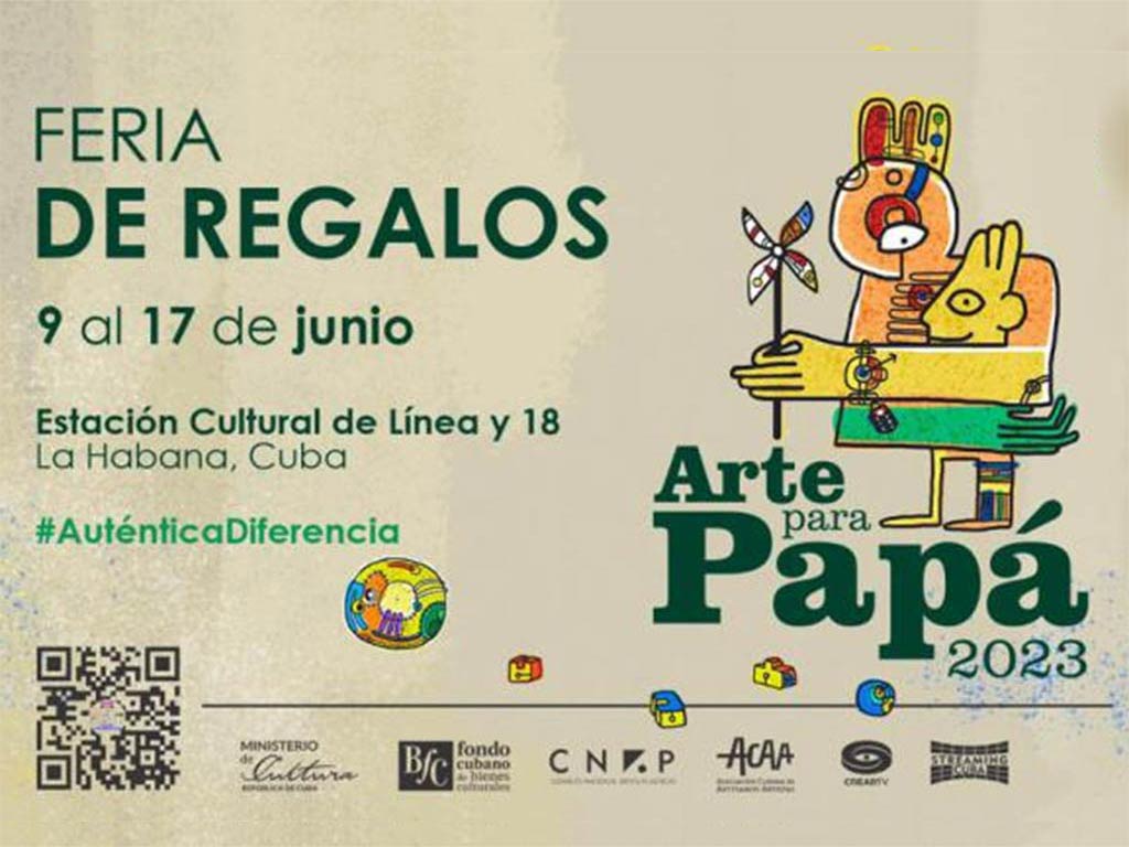 👨‍👦La tradicional Feria de Regalos “Arte para Papá” comienza este viernes, en #LaHabana, hasta el 17 de junio, según anuncia en redes sociales el <a href="/CubaFCBC/">Fondo Cubano de Bienes Culturales</a>, organizador del evento.

⭕ Más información 👇

🔗 goo.su/rzGL7

#Cuba🇨🇺  #CanalHabana  #DíaDelPadre