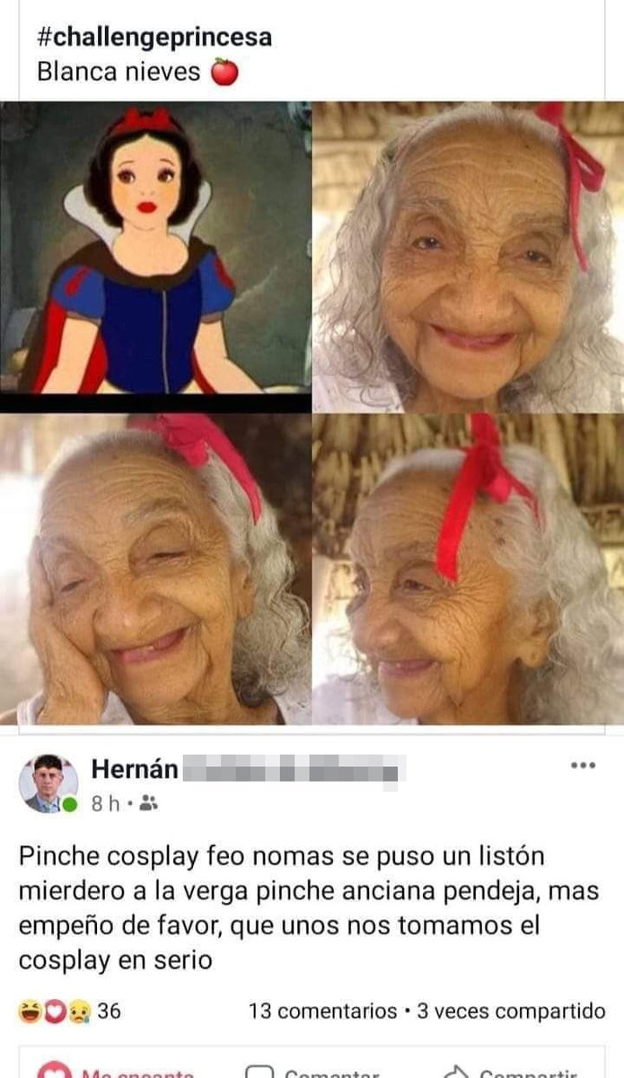 Abuela, usted no es una princesa: es una diosa. Ella no anda llamando  racista ni \, image size:695x1200