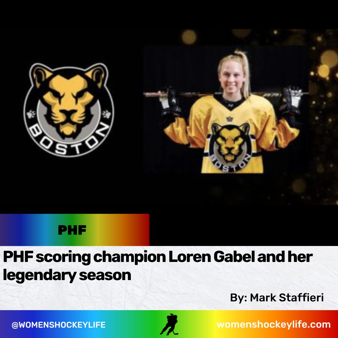 Women's Hockey Life (@whlofficial) on Twitter photo Masterfully assembling one of the greatest seasons in PHF history, Loren Gabel joins a group of acclaimed performers belonging to a pantheon of brilliance.
Article 👉 buff.ly/3oS1i5N
<a href="/LorenGabel/">loren gabel</a>
<a href="/TheBostonPride/">Boston Pride</a>
<a href="/PHF/">PHF</a>
<a href="/staffieri_mark/">Mark Staffieri</a> Masterfully assembling one of the greatest seasons in PHF history, Loren Gabel joins a group of acclaimed performers belonging to a pantheon of brilliance.
Article 👉 buff.ly/3oS1i5N
<a href="/LorenGabel/">loren gabel</a>
<a href="/TheBostonPride/">Boston Pride</a>
<a href="/PHF/">PHF</a>
<a href="/staffieri_mark/">Mark Staffieri</a>
