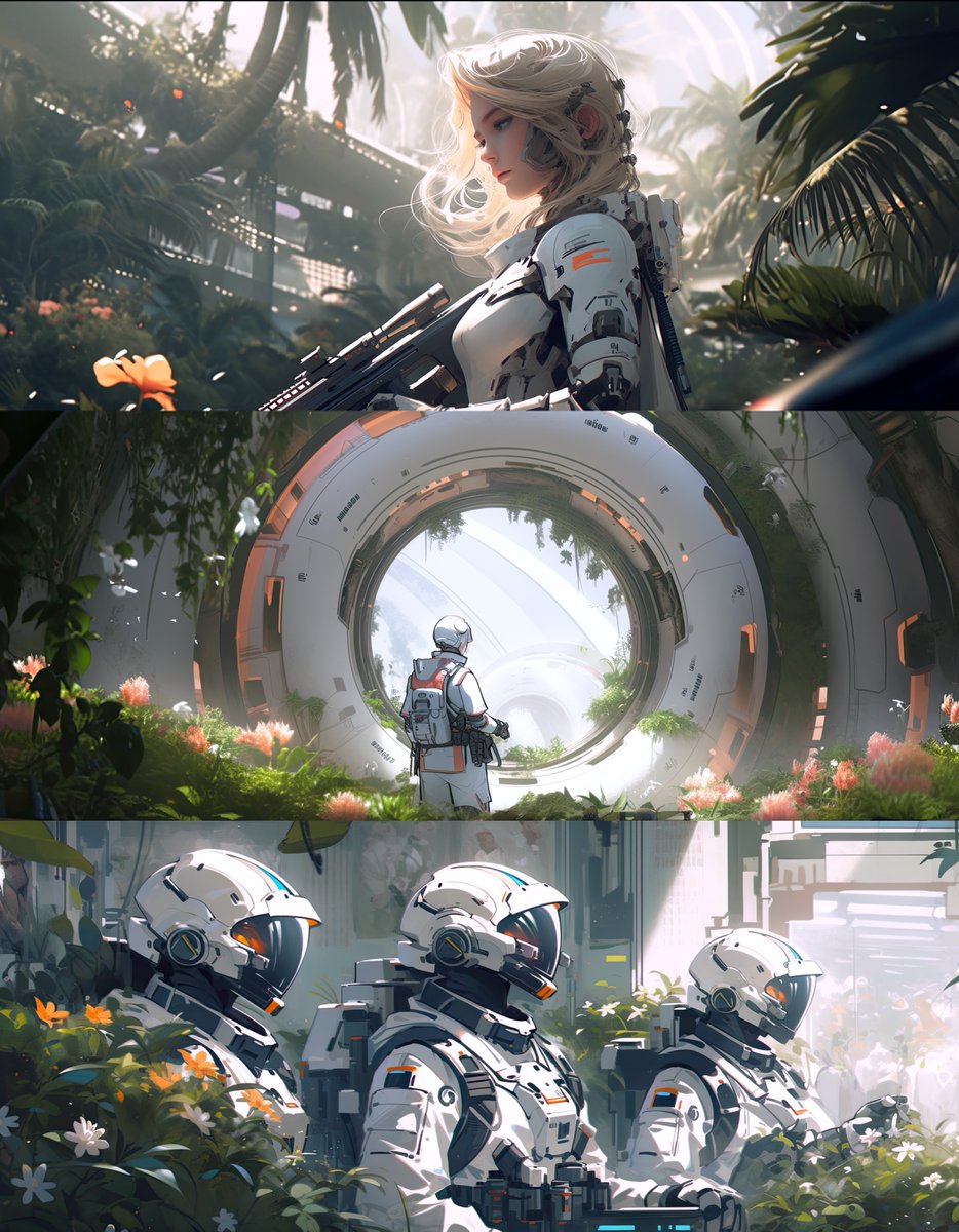 One More Time...
Science Fiction Gardening

#midjourney #niji