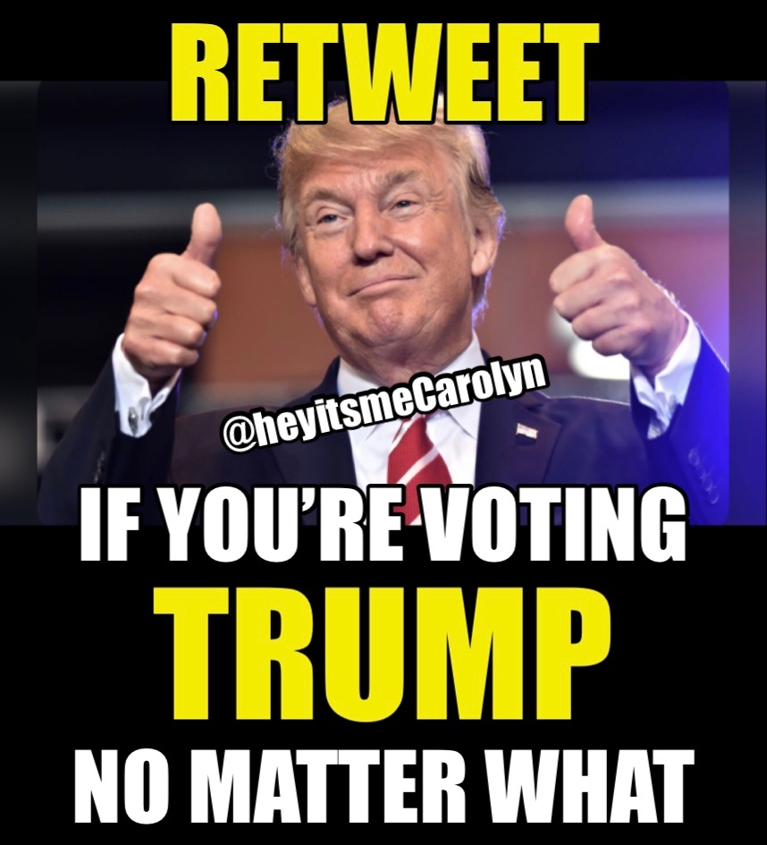 RT if you’re 👉👉 VOTING TRUMP
No matter what they charge him with
