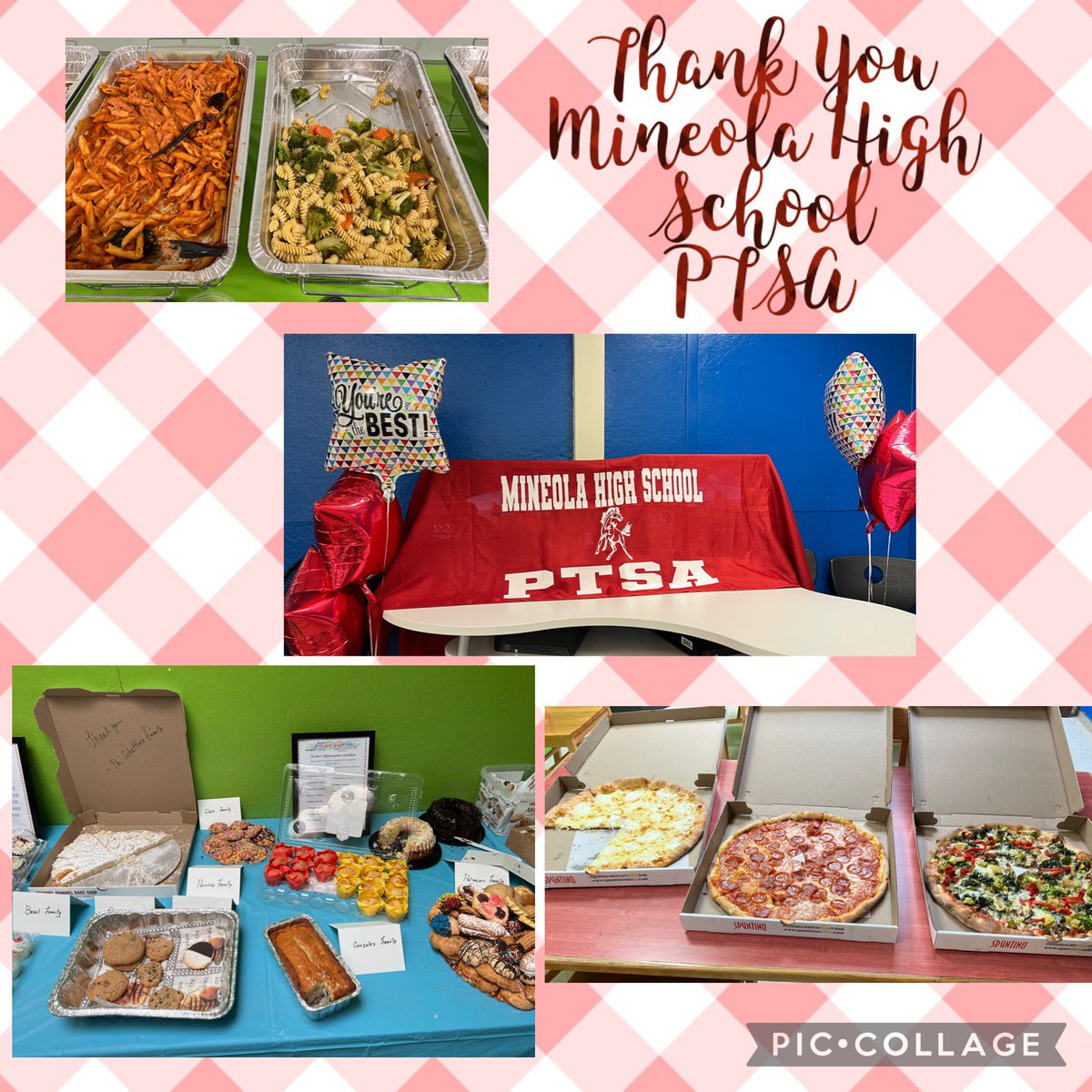 We Thank you <a href="/MineolaHsPTSA/">Mineola High School PTSA</a> so much for the beautiful lunch!!  Food and smoothies were delicious!!!!
❤️🖤🤍 #MineolaProud <a href="/GinaBuongiovan1/">Gina Buongiovanni</a> <a href="/MissVarvaroArt/">Jennifer Colon/Varvaro</a>