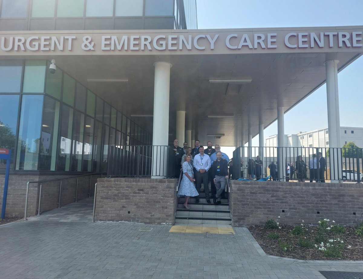 DigitalWht's tweet photo. A number of our colleagues proudly attended the much anticipated, official opening of UECC today. We are #WalsallandProud of our Digital Services colleagues who were instrumental in the opening of the new UECC @WalsallHcareNHS, alongside clinical and operational colleagues. https://t.co/OL8KhqiLEa