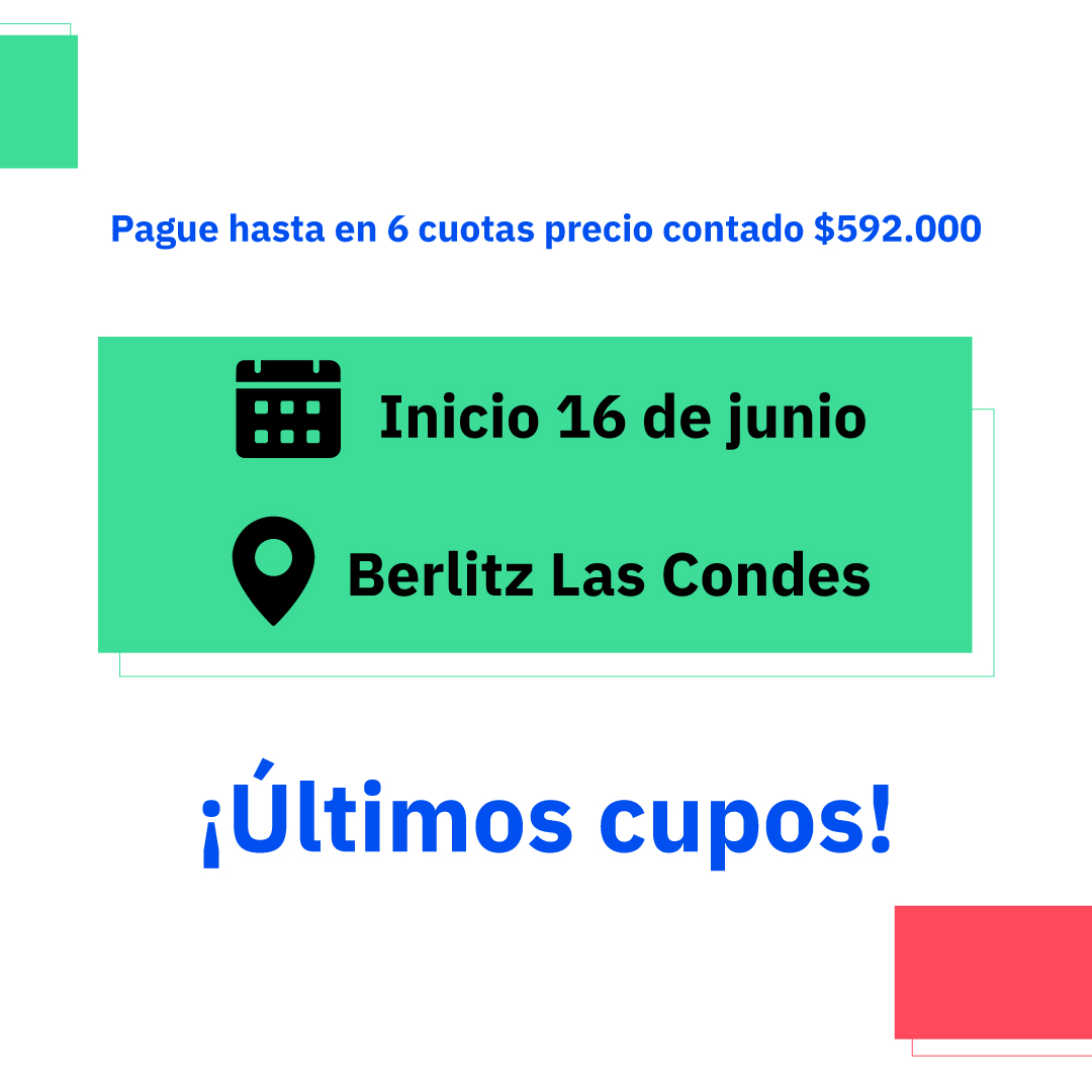 BerlitzChile's tweet photo. ¡ÚLTIMOS CUPOS!🚨El 16 de junio iniciamos clases para niños y adolescentes de 7 a 17 años en #LasCondes👦🏻🏠👧🏼 Practicarán inglés en grupos de máximo 7 alumnos con contenido desarrollado en conjunto con National Geographic Learning. Entra ya aquí 👉🏼 https://t.co/fs1uzKNDci #chile https://t.co/ITn4KcazPS
