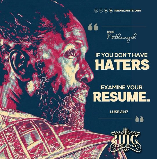 “If you don’t have haters examine your resume.” #HiHaters #Fame #Crabs #HatersBall #IUIC #Israelites #Nathanyel7