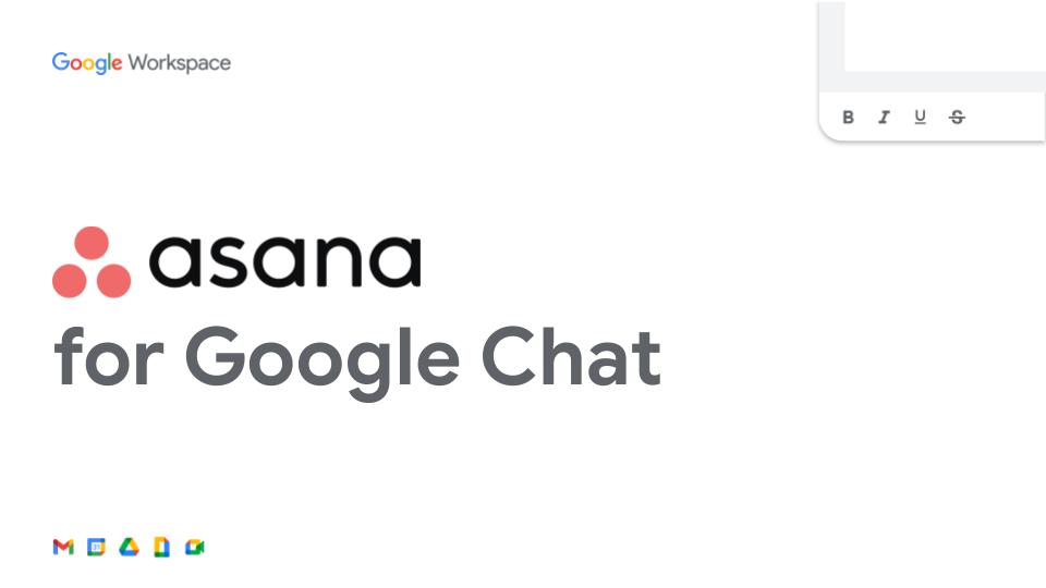 With <a href="/Asana/">asana</a> for #GoogleChat, you can easily create tasks, get notifications, update tasks, assign them to the right people, and track your progress 👉 goo.gle/3J3Ldk2