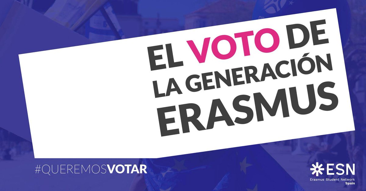 ESN_Jaen's tweet photo. 📷📷 Si estás de #Erasmus, nos interesa saber si has podido o no votar en las elecciones del #28M. Ayúdanos a luchar por un mejor acceso a la información para que todas las personas de movilidad puedan ejercer su derecho a voto!

https://t.co/w5Ik0Z1geD https://t.co/S0TzKxInez