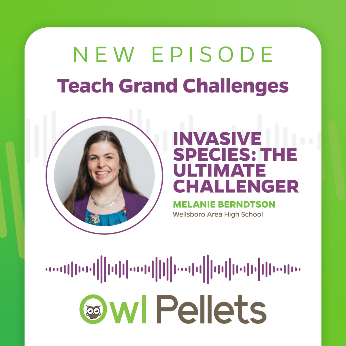 OwlPelletsForAg's tweet photo. 🌎 We're back with a new episode featuring the Teach Grand Challenge projects. Pennsylvania's Melanie Berndtson shares how we can work together to defeat invasive species.
- 
🎧 Episode here: https://t.co/APXtdj3NXn 
📚 Projects and Resources here: https://t.co/s58YumIB8V https://t.co/P7XxHCylwf