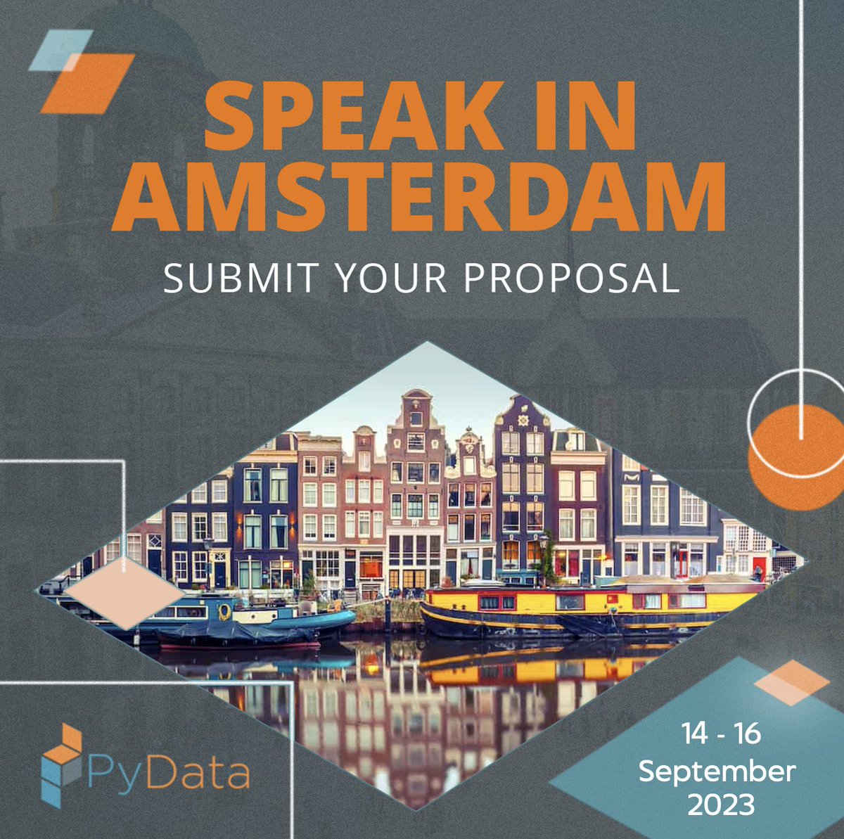 🚨‼️ PYDATA AMSTERDAM ANNOUNCEMENT ‼️🚨

By popular demand, the #PyData Amsterdam 2023 Call For Proposals deadline has been EXTENDED to June 18!! Don't miss this opportunity to share your insights with the community!

Submit your proposal here: ow.ly/gQle50OJwPe