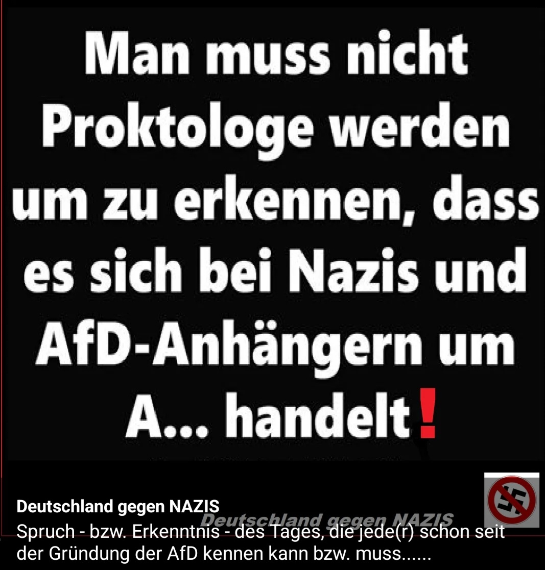 Stimmt. 
#AfDVerbotSofort 
#fckafd