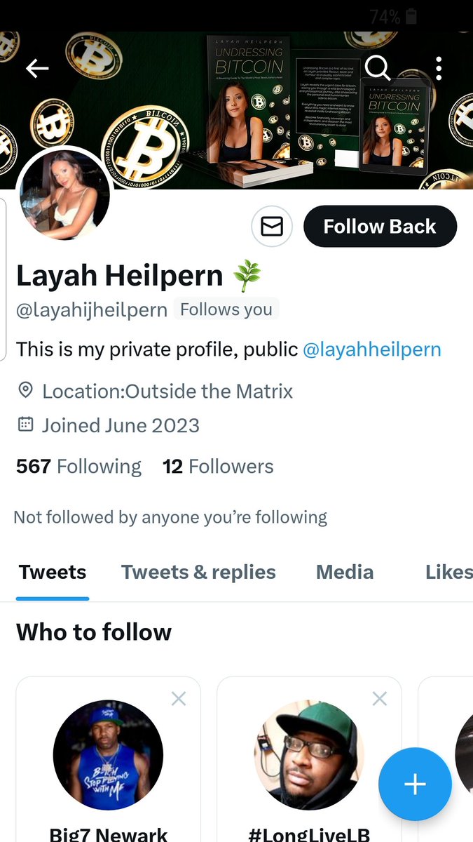 @LayahHeilpern there's someone pretending to be you