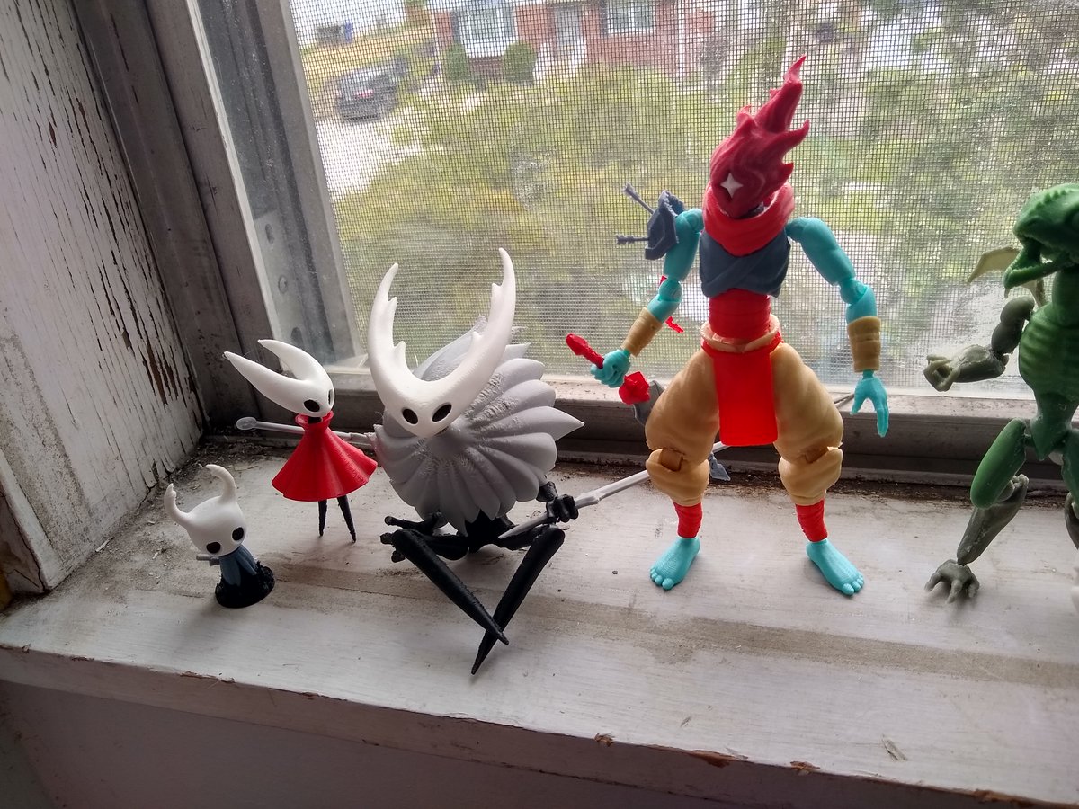pippatis's tweet photo. The amount of figures I've made is steadily increasing... Even if 80% of them so far have been personal. Thanks to the group on the left for helping me to start my Etsy!
#art #design #hollowknight #deadcells #originalcharacter #3dprinting #3dmodeling https://t.co/4liiadCrUX
