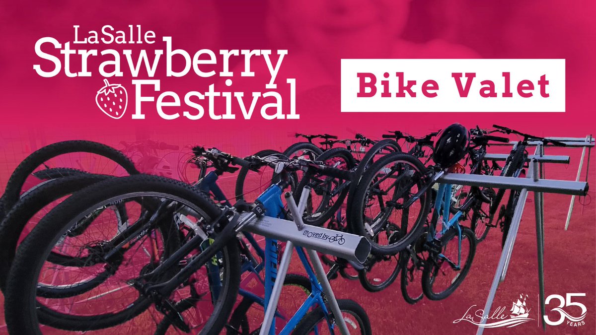 LaSalle Culture & Recreation (@reclasalle) on Twitter photo Bike Windsor Essex <a href="/WEBikeKitchen/">Bike Windsor Essex</a> will host a ๐๐ฅ๐๐ bicycle valet service at the #LaSalleStrawberryFest.
Ride your bike to the festival and drop it off at the valet tent located near entrance #1. ๐ฒ๐
#LaSalleStrawberryFestival #LivingLaSalle Bike Windsor Essex <a href="/WEBikeKitchen/">Bike Windsor Essex</a> will host a ๐๐ฅ๐๐ bicycle valet service at the #LaSalleStrawberryFest.
Ride your bike to the festival and drop it off at the valet tent located near entrance #1. ๐ฒ๐
#LaSalleStrawberryFestival #LivingLaSalle