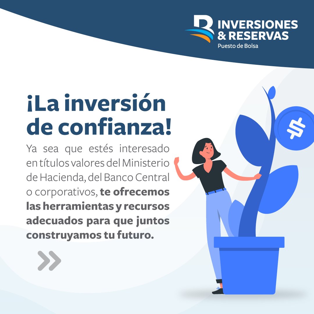 InvReservas's tweet photo. 📈 Ponemos a tu disposición los mejores productos del mercado de valores dominicano para que comiences a construir tu futuro y el de los tuyos.
📞 Llámanos al 809-960-4550.
#InversionesyReservas #InversionesEnLínea #Inversiones #Bursátil #ProductosyServicios #Finanzas https://t.co/qOiN95XagQ