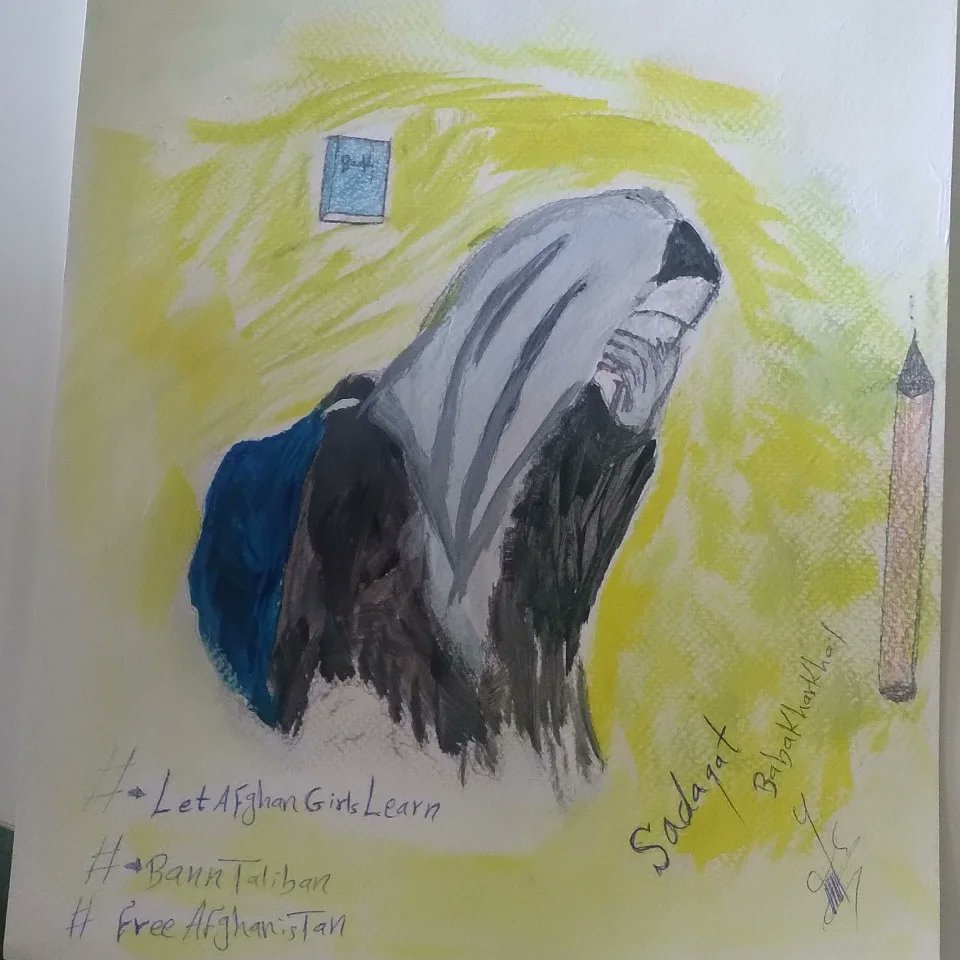 My paints.....
Proud of Afghan brave women's 
#standwithafghanwomen
Because those are our future