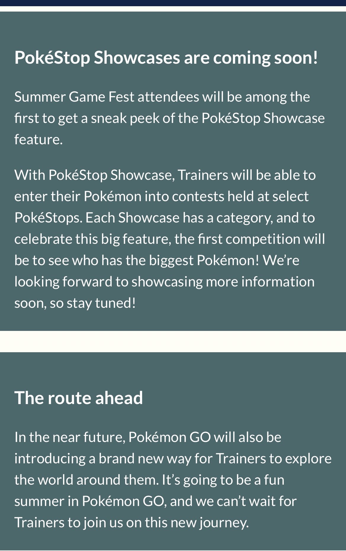 Introducing a New Pokémon GO Feature: Pokéstop Showcases