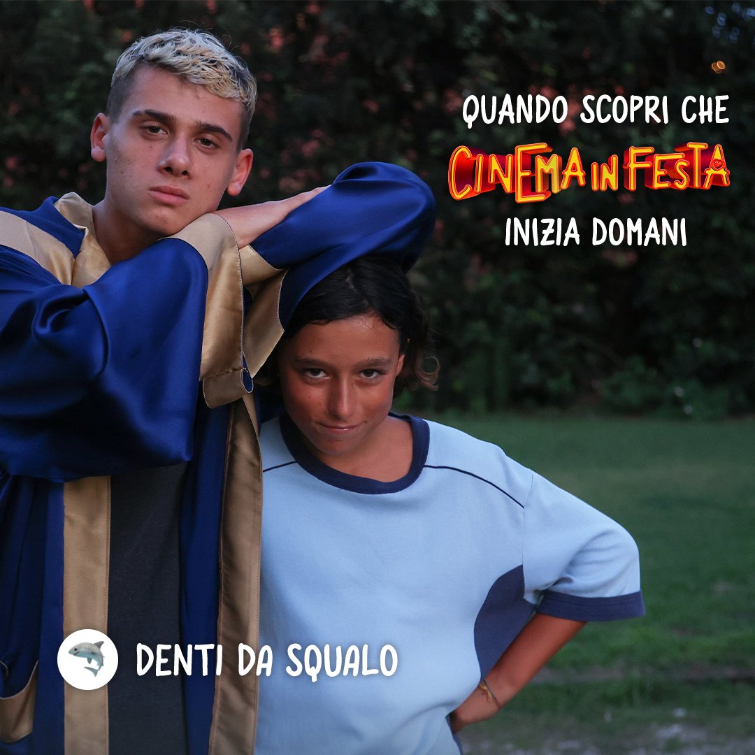 CinemaInFesta's tweet photo. Non potremmo essere più felici di così ✨ 
Da DOMANI puoi goderti le avventure del grande schermo a soli 3,50€.
🍿 Qual è il primo titolo che vuoi vedere? 
#CinemainFesta #SoloAlCinema https://t.co/1mZXb9oSSi