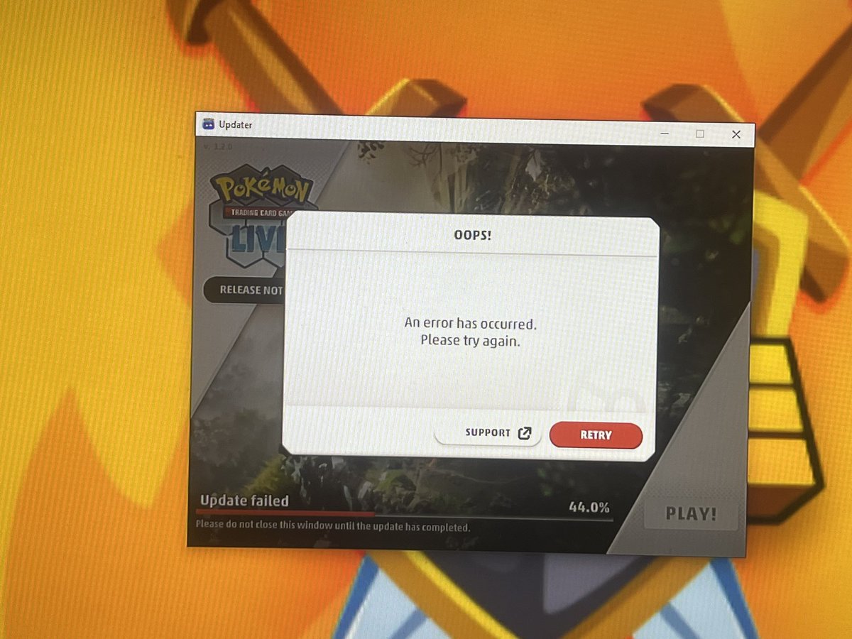 L30nobad's tweet photo. Tips for updating the game? I’ve been trying since yesterday. https://t.co/kxFHXD7R1l