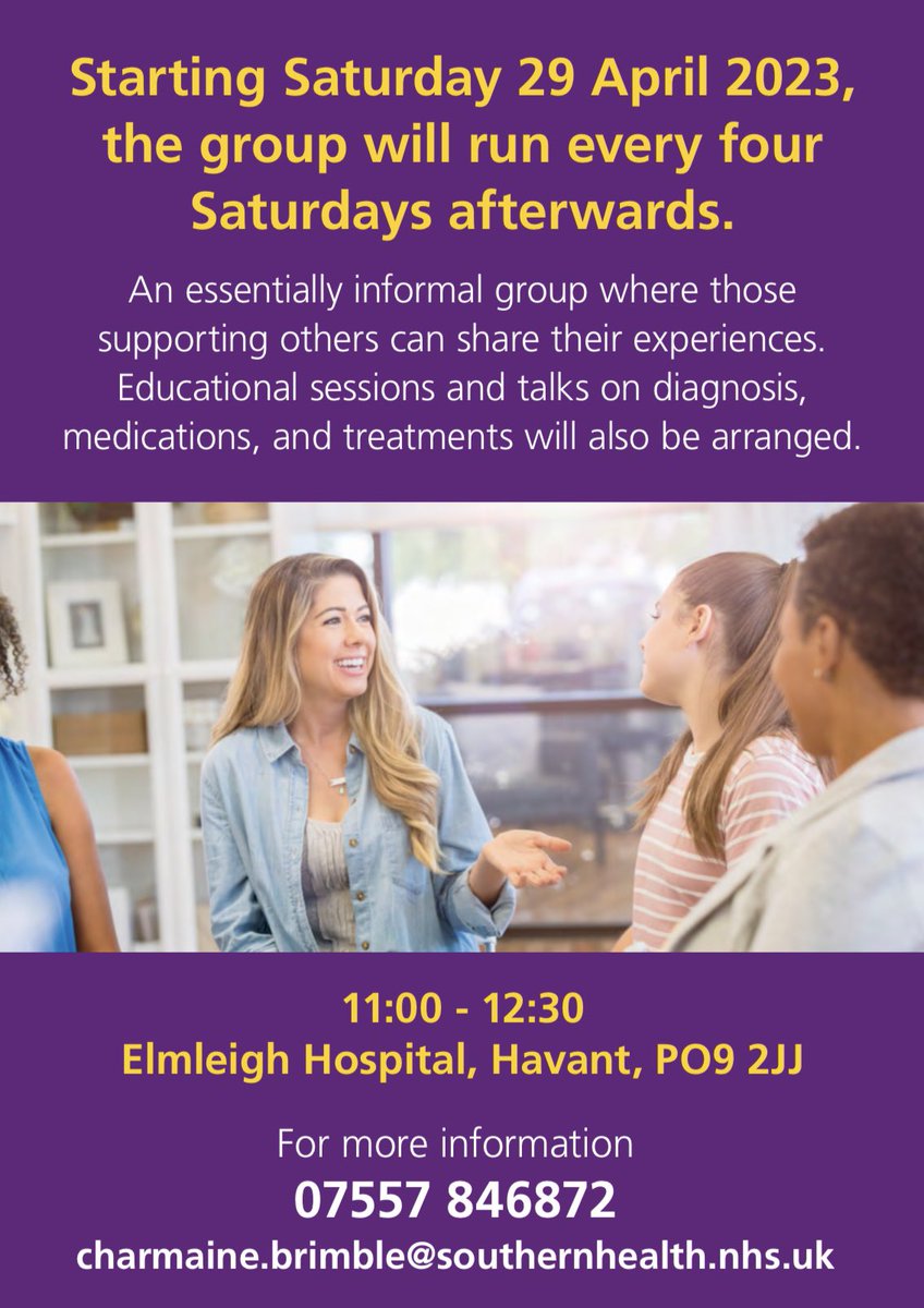 As it’s #CarersWeek here’s a reminder of the monthly carers support group facilitated by our fantastic carers support lead Charmaine.