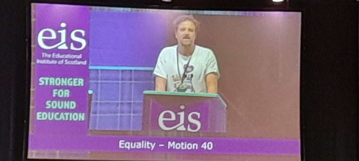 Our David Dick speaking eloquently in support of Motion 40 reaffirming @EISUnion support for the passing of the GRR Bill.
#EISAGM23