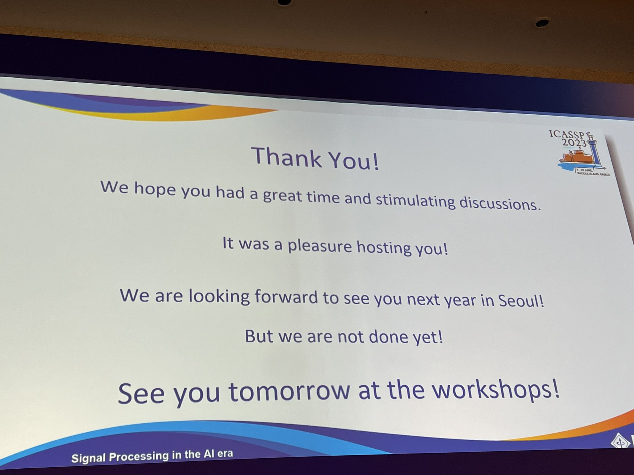 IEEE ICASSP on Twitter "See you tomorrow at the ICASSP2023