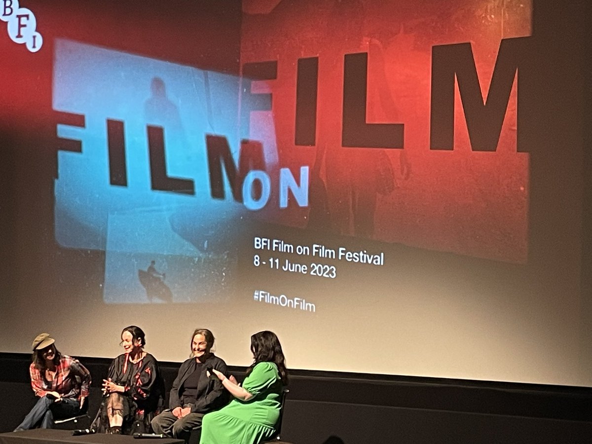 Only legends @BFI.  @Kimlovesfilms Lynne Ramsay, Samantha Morton, Robyn Slovo.  #FilmOnFilm Morvern Callar.