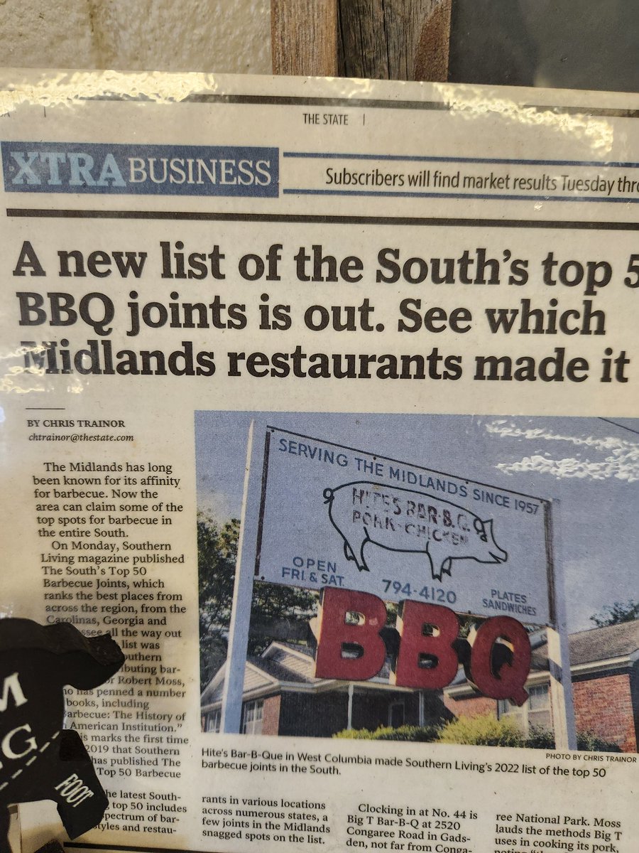 Chris Trainor on Twitter "Hite's BarBQue. West Columbia, SC."