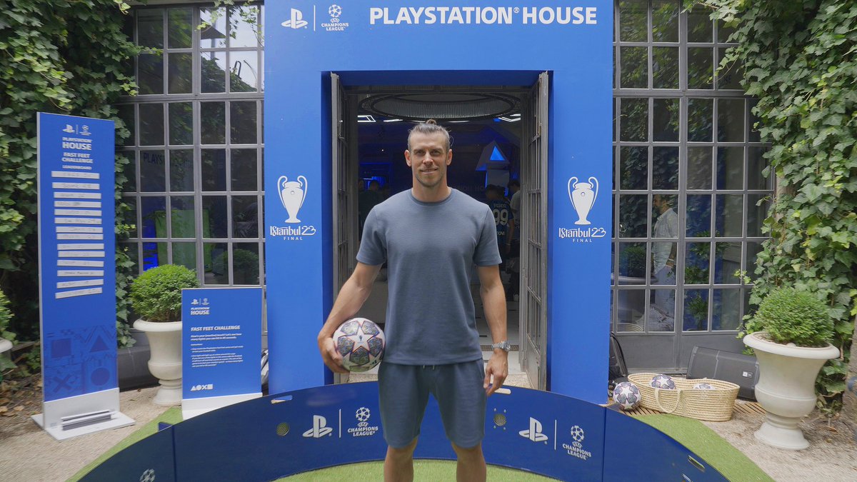 Gareth Bale (@garethbale11) on Twitter photo Put through my paces again at #PlayStationHouse in Istanbul #UCLFinal <a href="/PlayStation/">PlayStation</a> #ad Put through my paces again at #PlayStationHouse in Istanbul #UCLFinal <a href="/PlayStation/">PlayStation</a> #ad