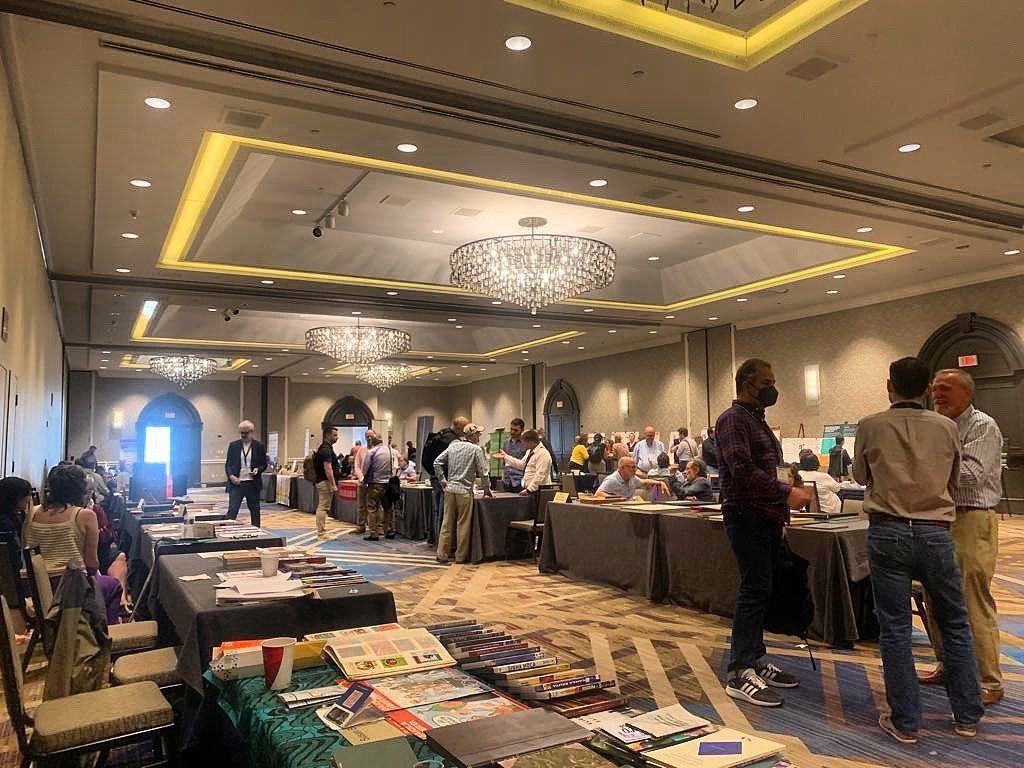salalm's tweet photo. #SALALM68 book exhibit. It's like a mini-book fair w/ vendors from Argentina, Bolivia, Brazil, Caribbean, Central America, Colombia, Chile, Mexico, Peru, Portugal, Spain, Uruguay &amp; Venezuela. See full of vendors https://t.co/7Qb1xXIjsm https://t.co/t11Q7O5fCP