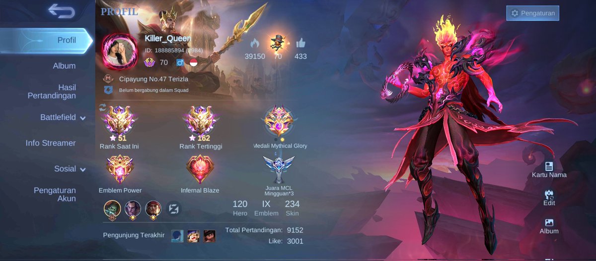 shit_damnn's tweet photo. @mzalipo EX GLORY 1,7K

LEGEND VALIR
EPIC LIMIT 6
EPIC SHOP 13
20 STAR LING DLL
18 SPEC
COLLECTOR PHARSA
M WORLD WW
TF GRANGER 
M3 ROGER
STUN BRODY
STAR HAYA TAHUNAN

680. https://t.co/WXBGzacnmD