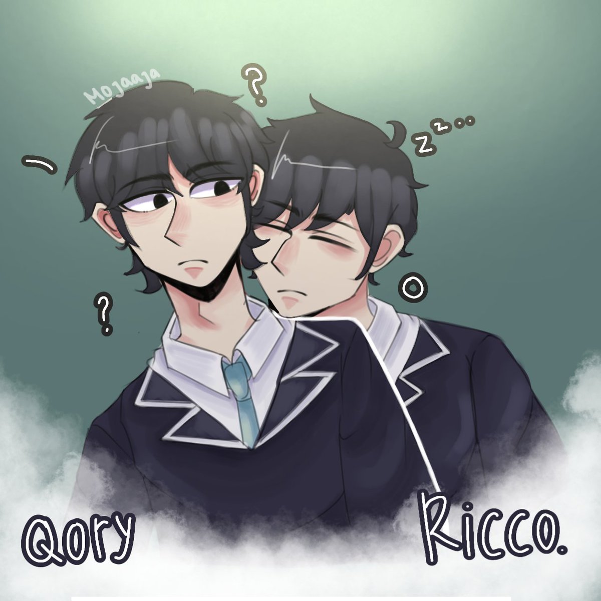 chii_kamu47548's tweet photo. Ricco amimir. This au belongs to @GoofyFries_  i hope u like it! :3 https://t.co/WqYy1Aeo58