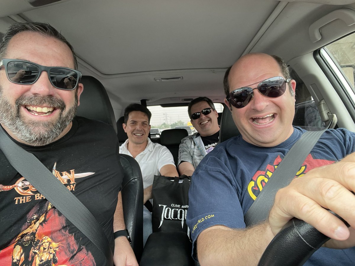 loopdogg's tweet image. On our way to @NFComicCon!
#ConMen
@MichaelWDenney @astephen24 @Larrysims @LoopLarry1