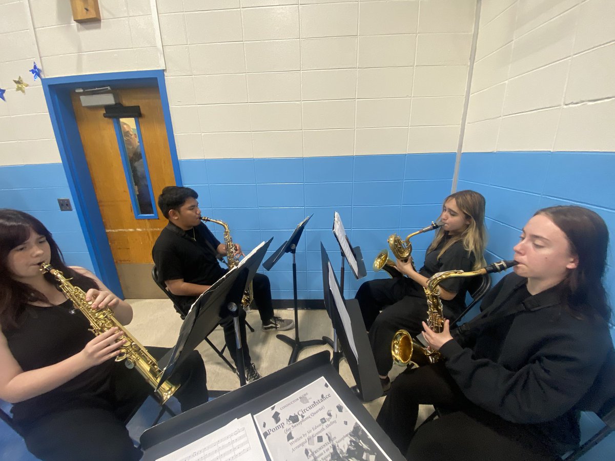 MTHS Saxophone quartet provided music for Regional Day School’s Graduation ceremony today. Congratulations to the graduates! <a href="/MTHS_Pride/">Dennis Adams</a>