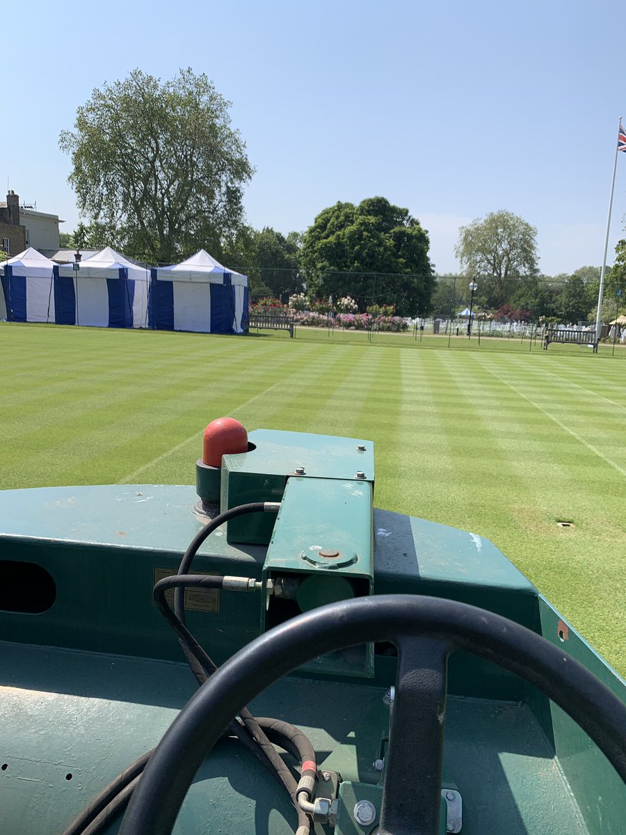 Stepping up prep on our matchcourts ready for end of June.