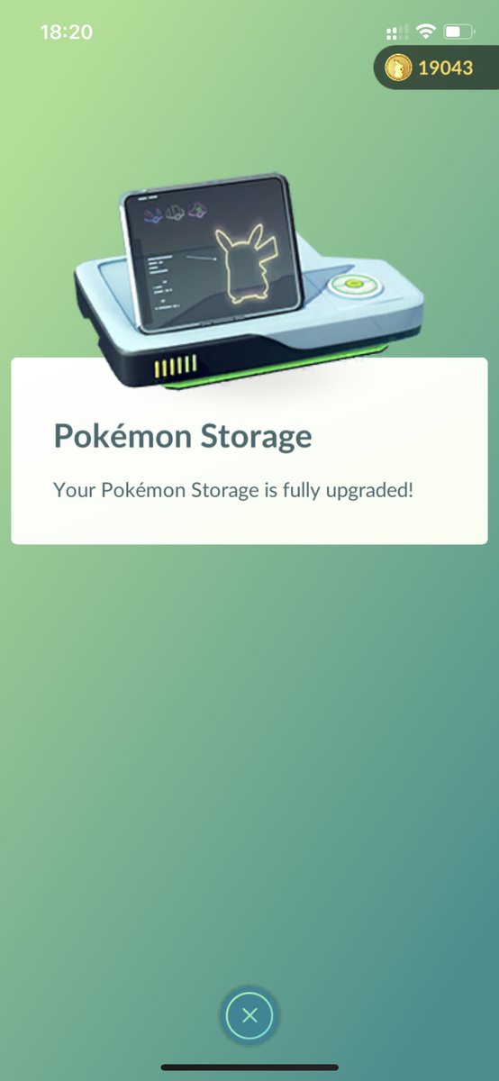 walm188's tweet photo. Come on @NianticHelp it’s way overdue for more space!! https://t.co/G7OYqgfiW1