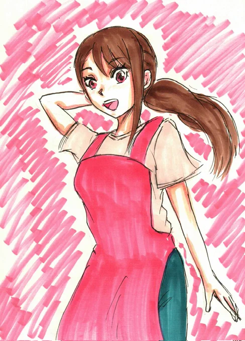 #プリキュア版深夜の真剣お絵描き60分一本勝負 6月4日のお題「聖あげは」で・・・