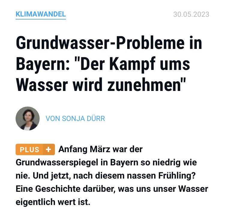 Auch #Bayern leidet unter Trockenheit und niedrigem Grundwasser.

Aber Hauptsache weiter mit Öl- und Gas heizen, @CSU 🤣🤣🤣

#Heizungsdiskussion