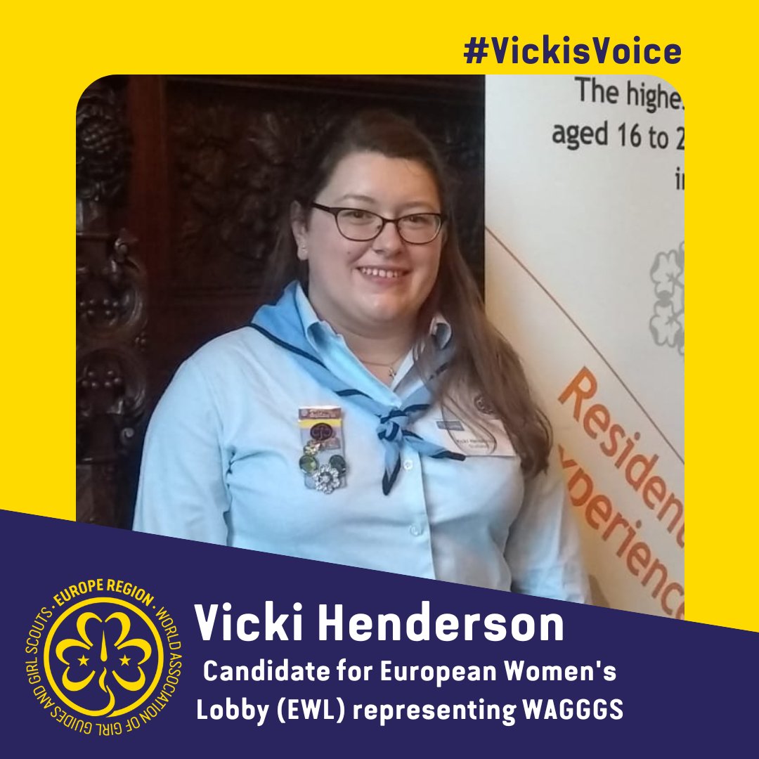 Our volunteer <a href="/VickiAHend/">Dr. Vicki Henderson</a> is standing for election to the <a href="/EuropeanWomen/">European Women's Lobby</a> Lobby board tomorrow! Our mission is to create an equal world for every and any girl, where we are empowered to create a better world together #WAGGGS #Equality
